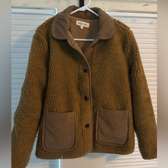 Alex Mill Brown Sherpa Chore Jacket - Picture 2 of 9
